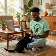 Easily Distracted by Cats retro graphic tee by Galactic Ink Club