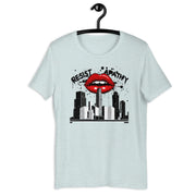 Apathy retro-inspired graphic tee in heather prism ice blue — Galactic Ink Club