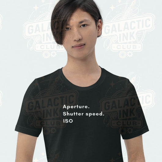 Aperture retro graphic tee by Galactic Ink Club