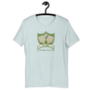 Bainbridge Pickleball Est. 1965 retro graphic tee in heather prism ice blue — Galactic Ink Club
