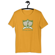 Bainbridge Pickleball Est. 1965 retro graphic tee in mustard — Galactic Ink Club