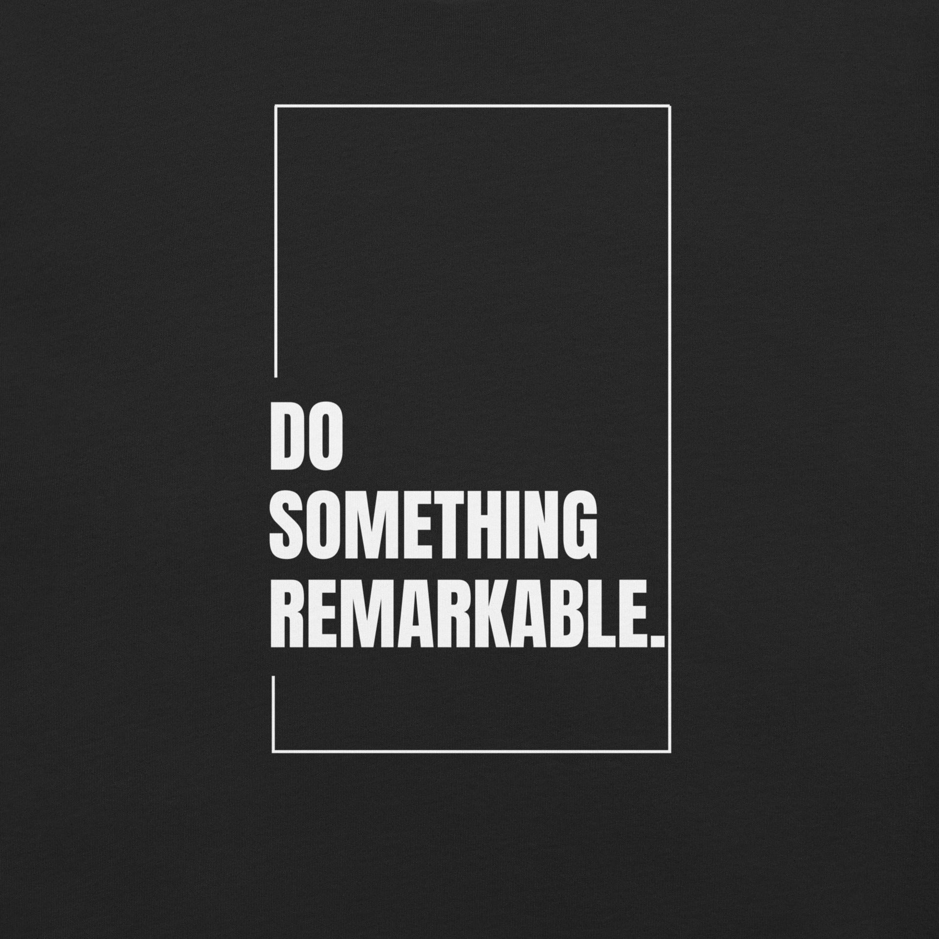 Do Something Remarkable retro-inspired graphic tee design detail — Galactic Ink Club
