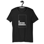 Do Something Remarkable retro-inspired graphic tee in vintage black— Galactic Ink Club
