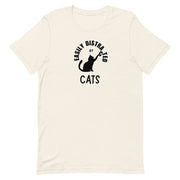 Easily distracted by cats unisex tee in vintage white — Galactic Ink Club

