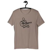 Guitar Player Retro-Inspired Graphic Tee in pebble — Galactic Ink Club
