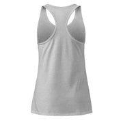 Pickleball with Aviator Sunglasses retro graphic women's tank top back in heather grey — Galactic Ink Club
