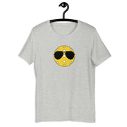 Pickleball with Aviator Sunglasses retro graphic tee in athletic heather — Galactic Ink Club
