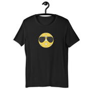 Pickleball with Aviator Sunglasses retro graphic tee in vintage black — Galactic Ink Club
