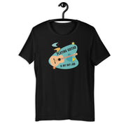 Playing Guitar Day Job Retro-Inspired Graphic Tee in black — Galactic Ink Club
