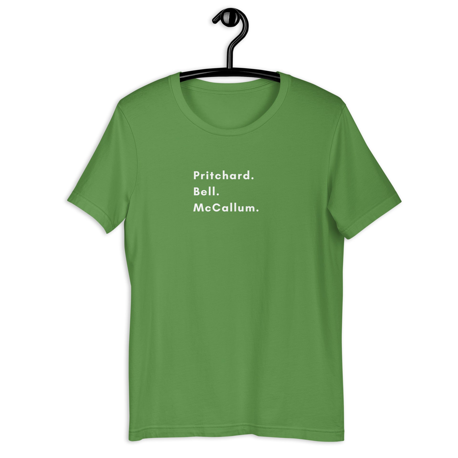 Pritchard Bell McCallum Retro Pickleball Tee in leaf — Galactic Ink Club
