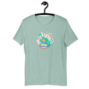 Retro-Inspired Pickleball Graphic Tee in heather prism dusty blue — Galactic Ink Club
