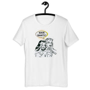Save Sanity retro-inspired graphic tee in white — Galactic Ink Club