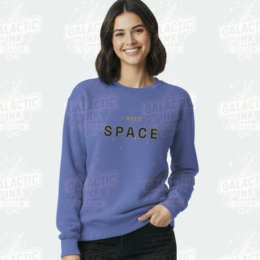 Space retro graphic sweatshirt by Galactic Ink Club