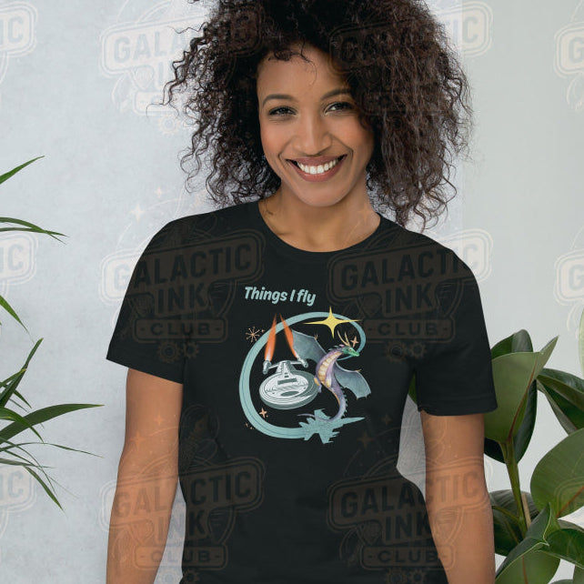 Things I Fly retro graphic tee by Galactic Ink Club
