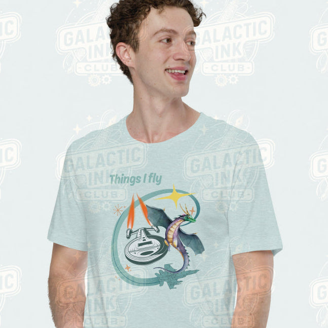 Things I Fly retro graphic tee by Galactic Ink Club