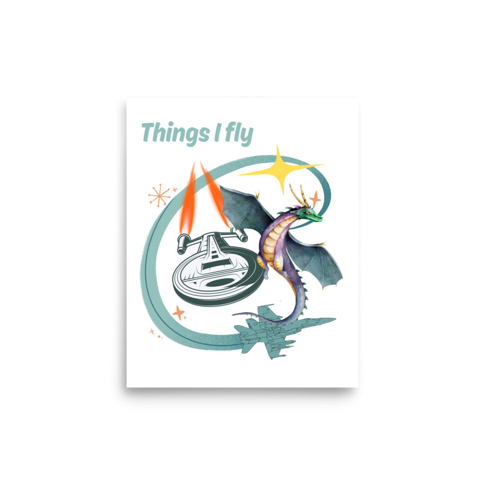 Things I Fly Poster Wall Art
