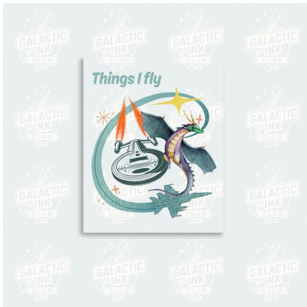 Things I Fly Poster Wall Art