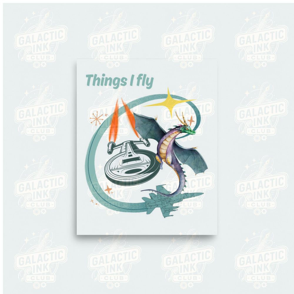 Things I Fly Poster Wall Art