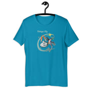 Things I Fly retro-inspired graphic tee in aqua — Galactic Ink Club
