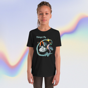 Things I Fly youth retro graphic tee by Galactic Ink Club
