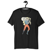 To the Rescue retro-inspired graphic tee in vintage black— Galactic Ink Club