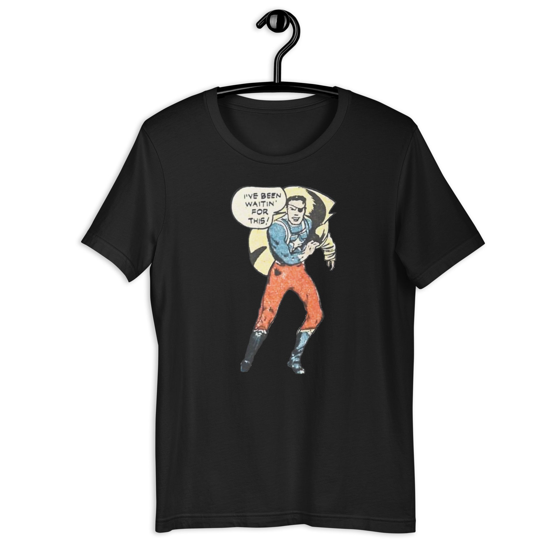 To the Rescue retro-inspired graphic tee in vintage black— Galactic Ink Club