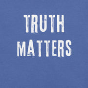 Truth Matters retro-inspired graphic tee dark edition design detail — Galactic Ink Club

