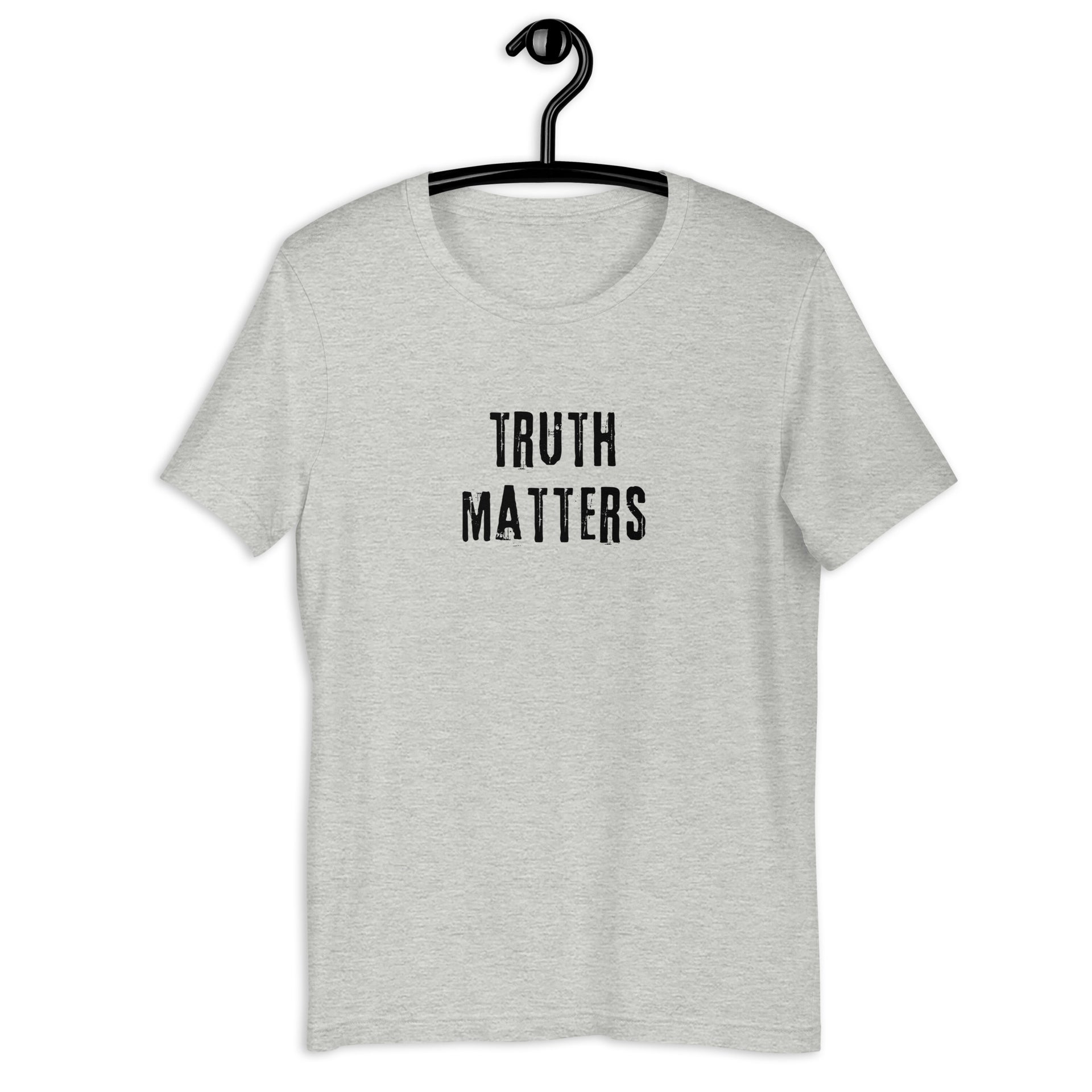 Truth Matters retro-inspired light graphic tee in athletic heather — Galactic Ink Club
