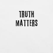 Truth Matters retro-inspired graphic tee light edition design detail — Galactic Ink Club
