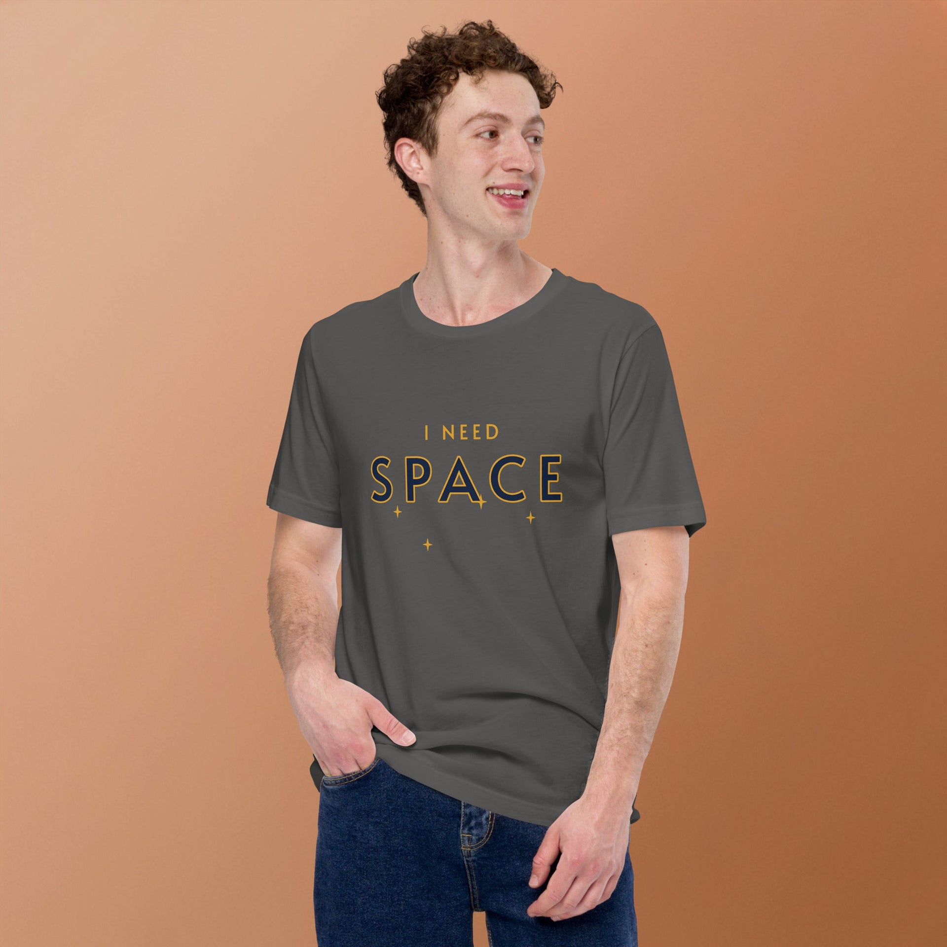 Space retro graphic tee by Galactic Ink Club