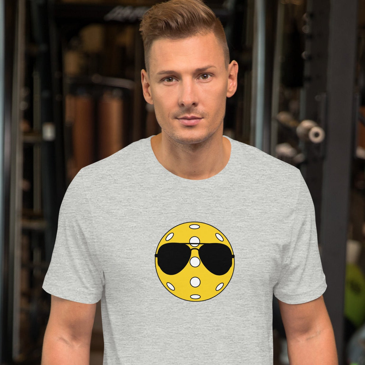 Pickleball with Aviator Sunglasses retro graphic tee by Galactic Ink Club