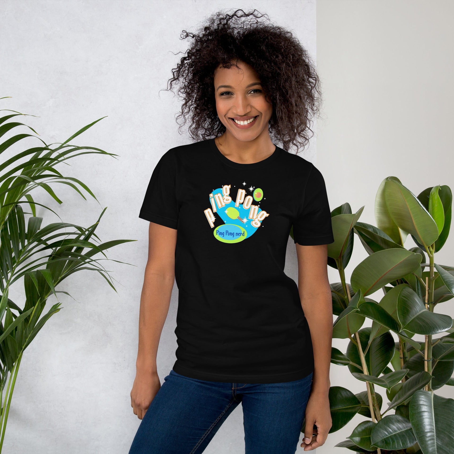 Ping Pong retro graphic tee by Galactic Ink Club