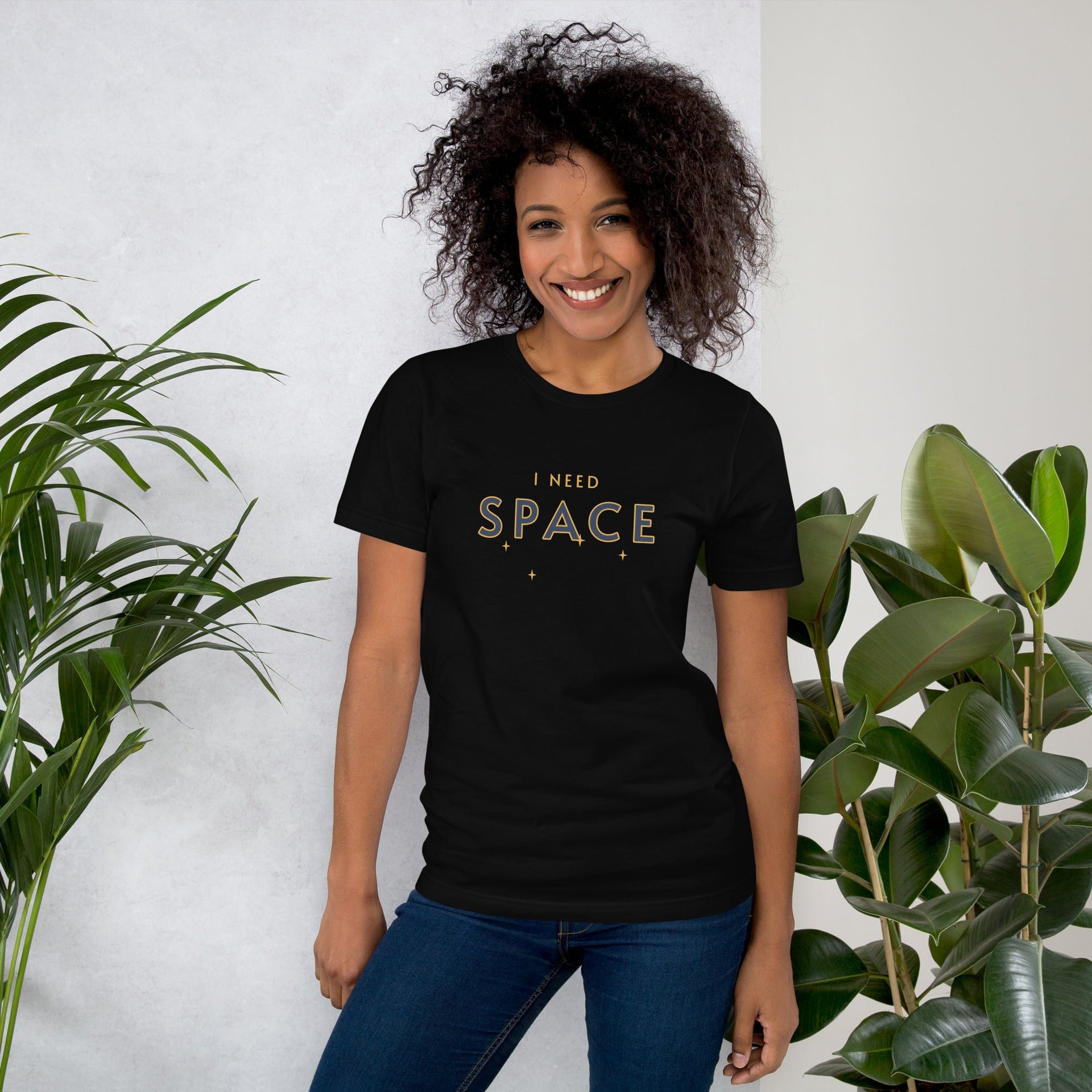 Space retro graphic tee by Galactic Ink Club