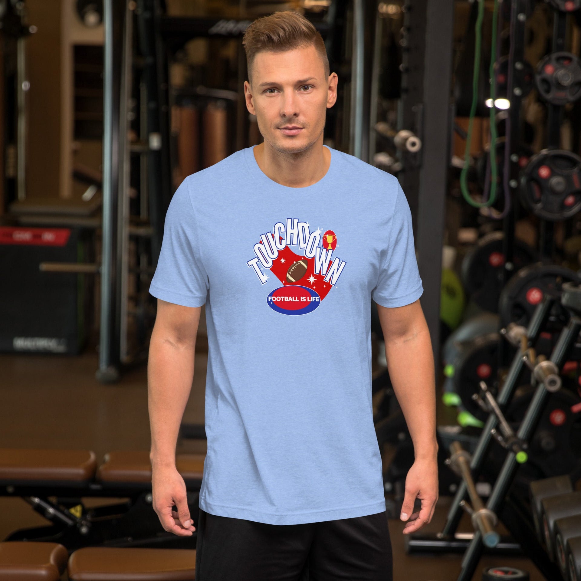 Football retro graphic tee by Galactic Ink Club