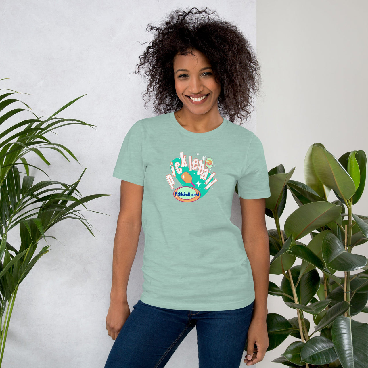 Pickleball Nerd retro graphic tee by Galactic Ink Club