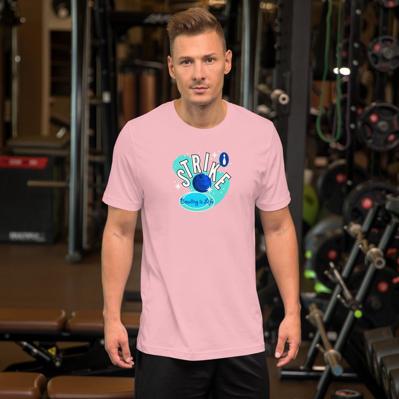 Bowling retro graphic tee by Galactic Ink Club