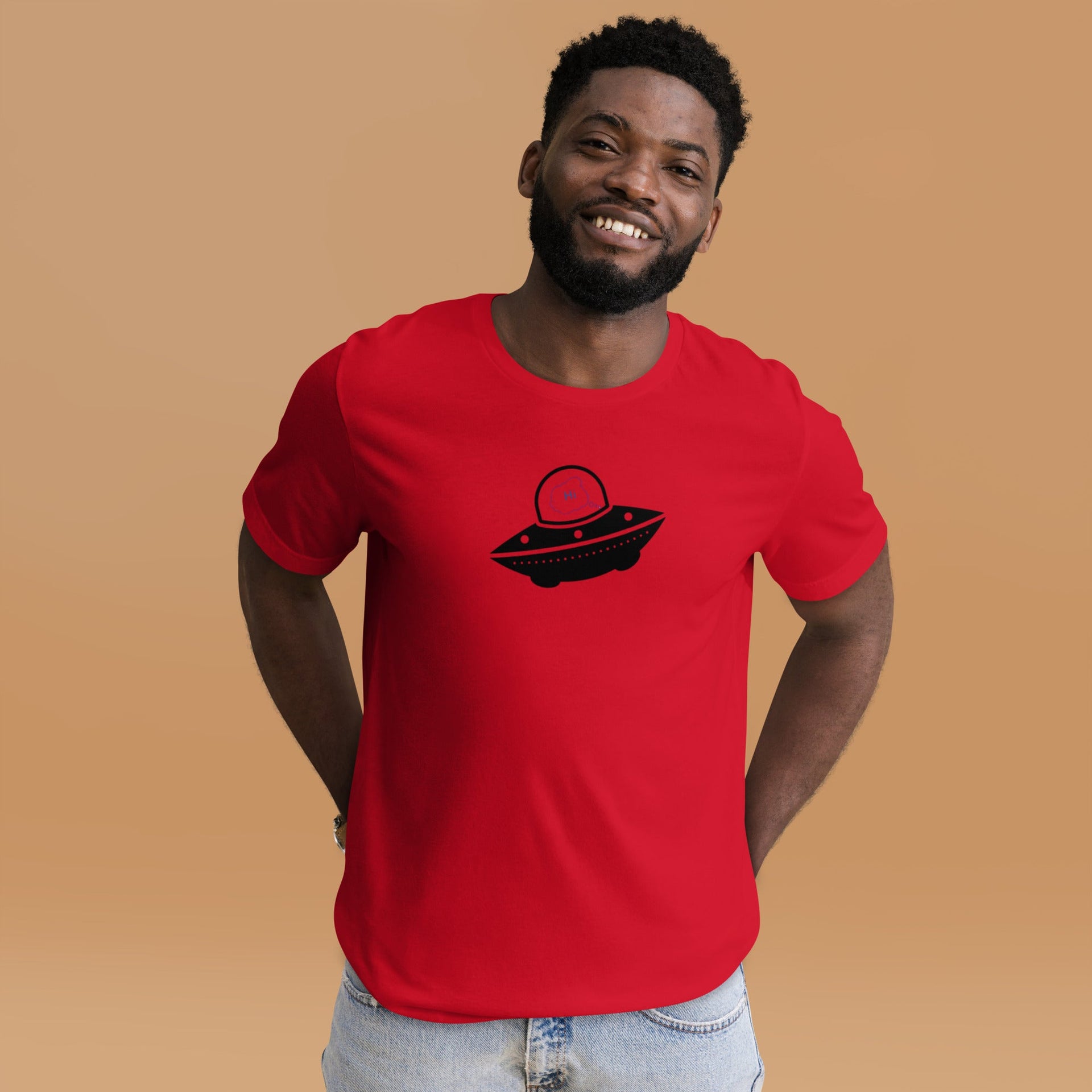 Flying Saucer retro graphic tee by Galactic Ink Club